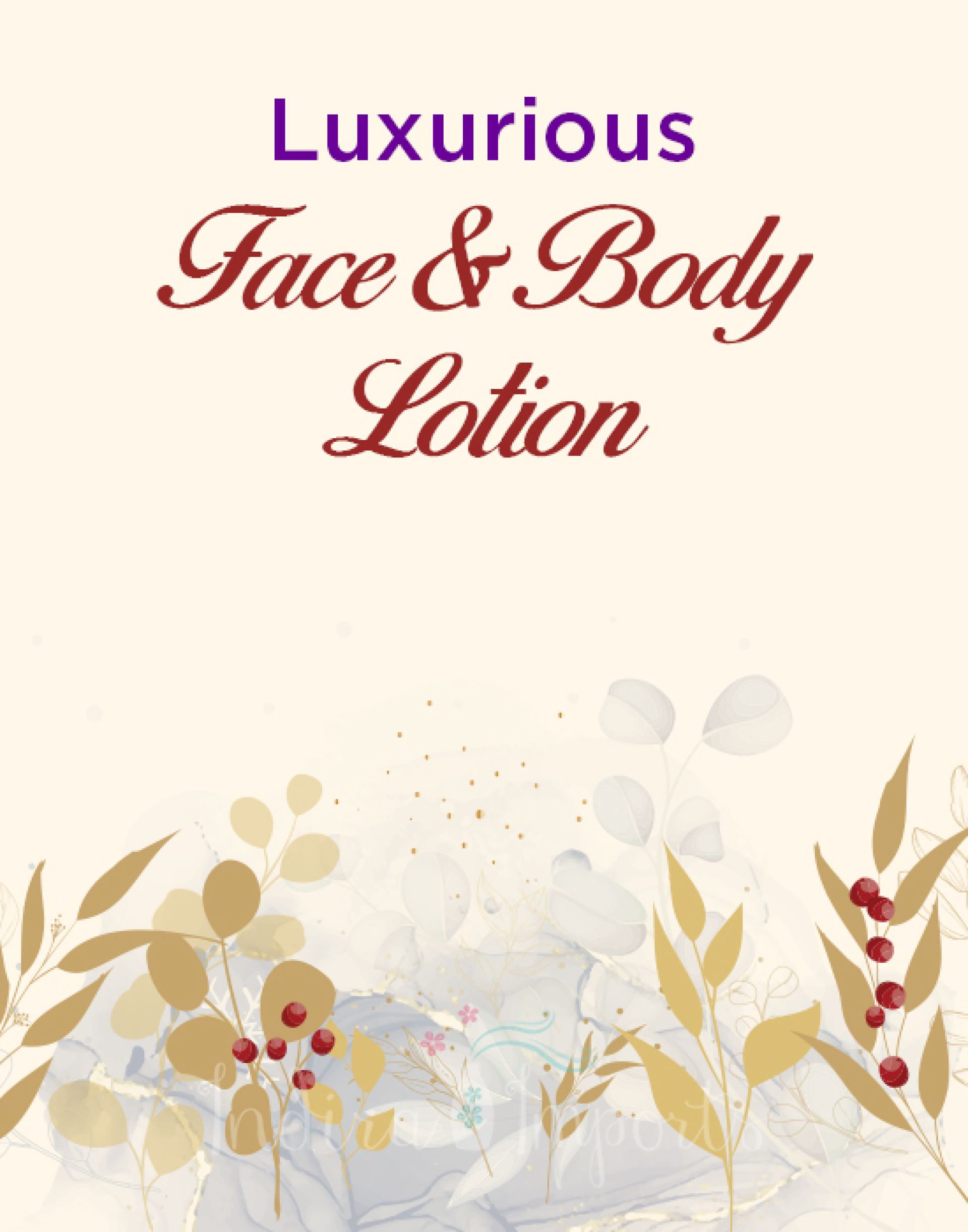 Luxurious Face & Body Lotion