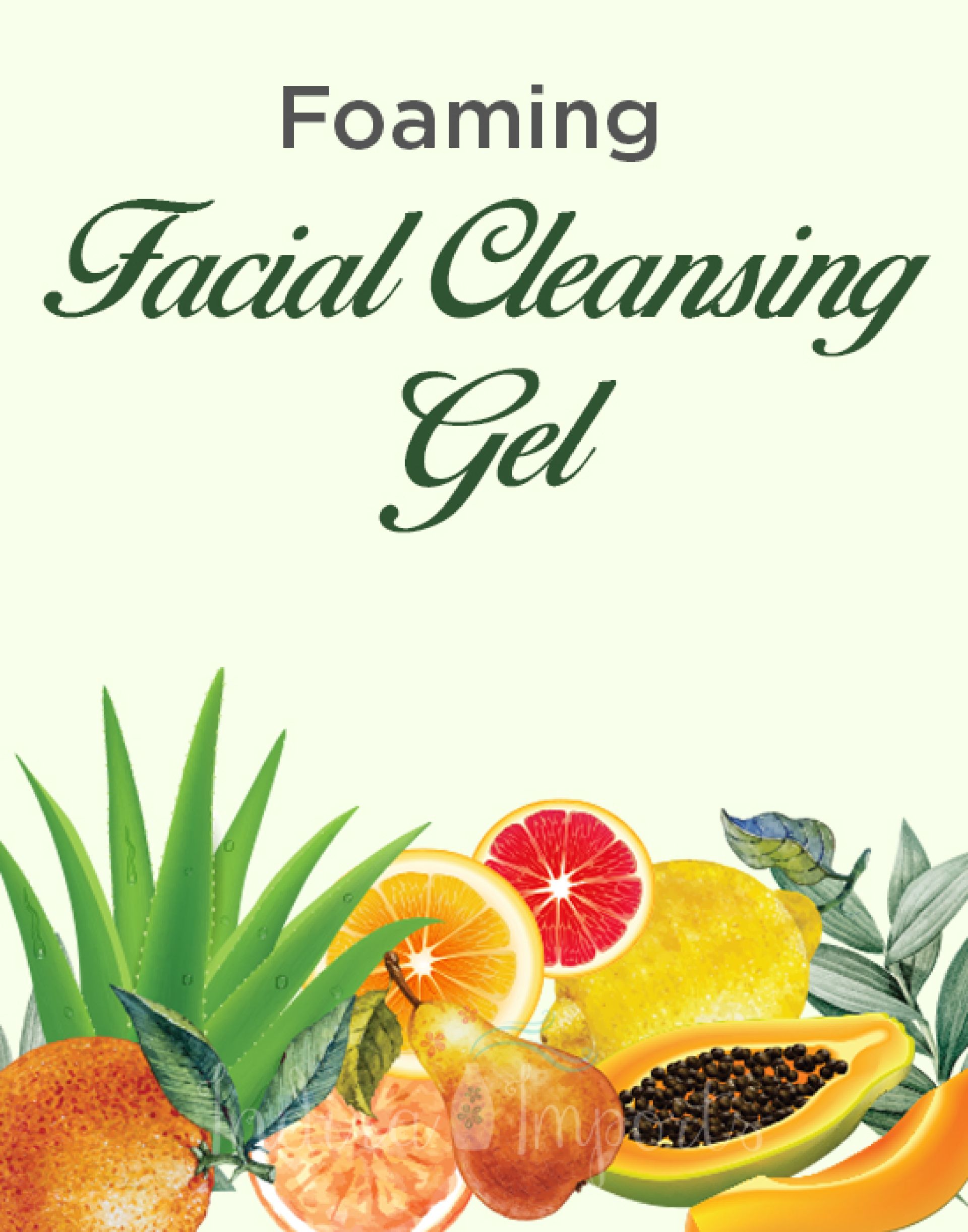 Foaming Facial cleansing gel